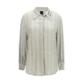 PINKO Grey Viscose Patterned Shirt