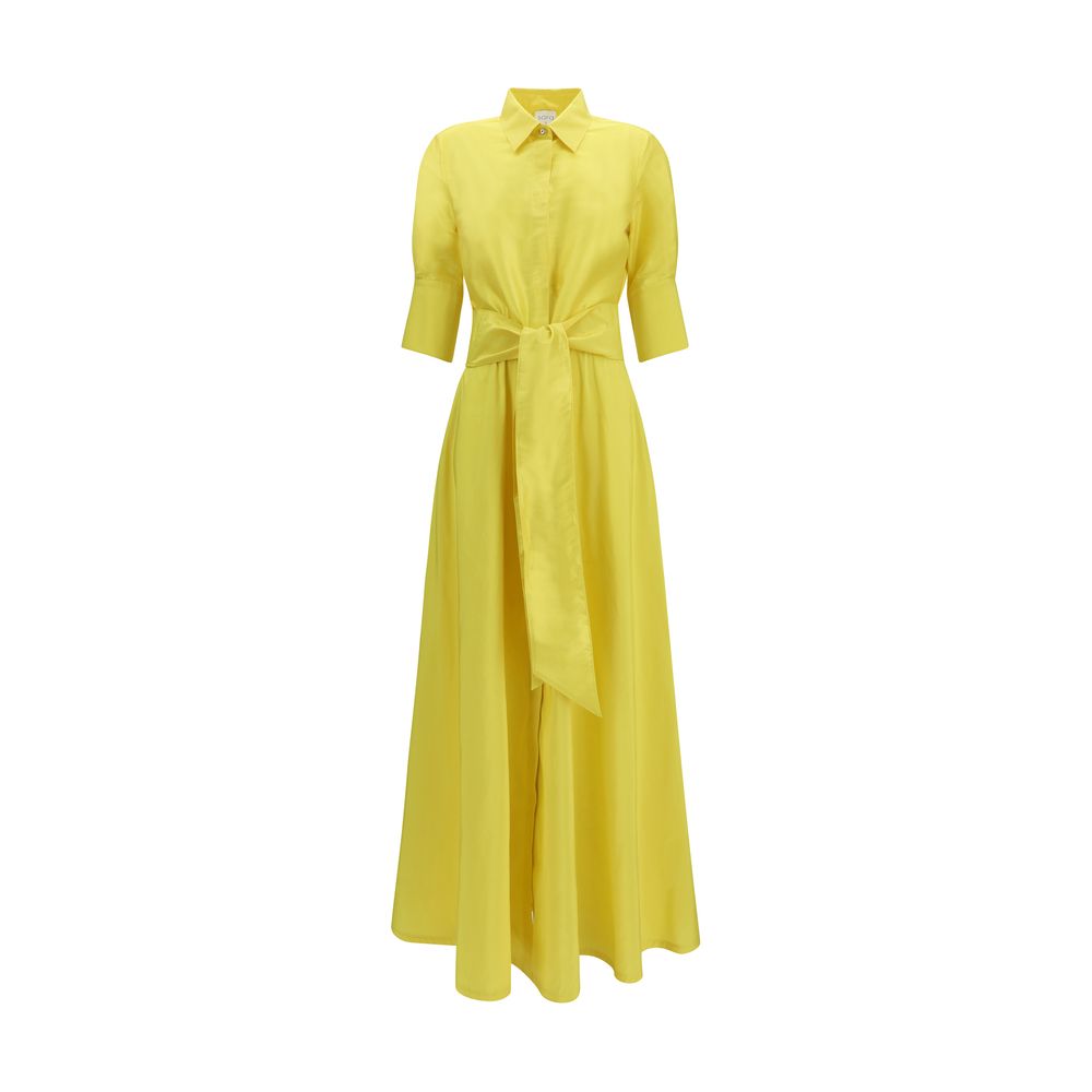 Sara Roka Zweifarbige Polyester-Freizeitkleid