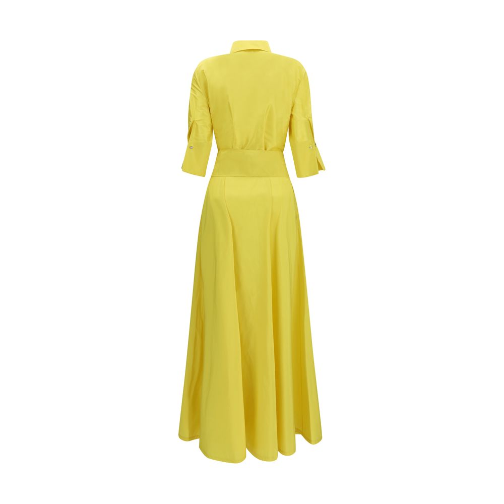 Sara Roka Zweifarbige Polyester-Freizeitkleid