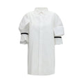 ALAINPAUL White short-sleeved cotton shirt