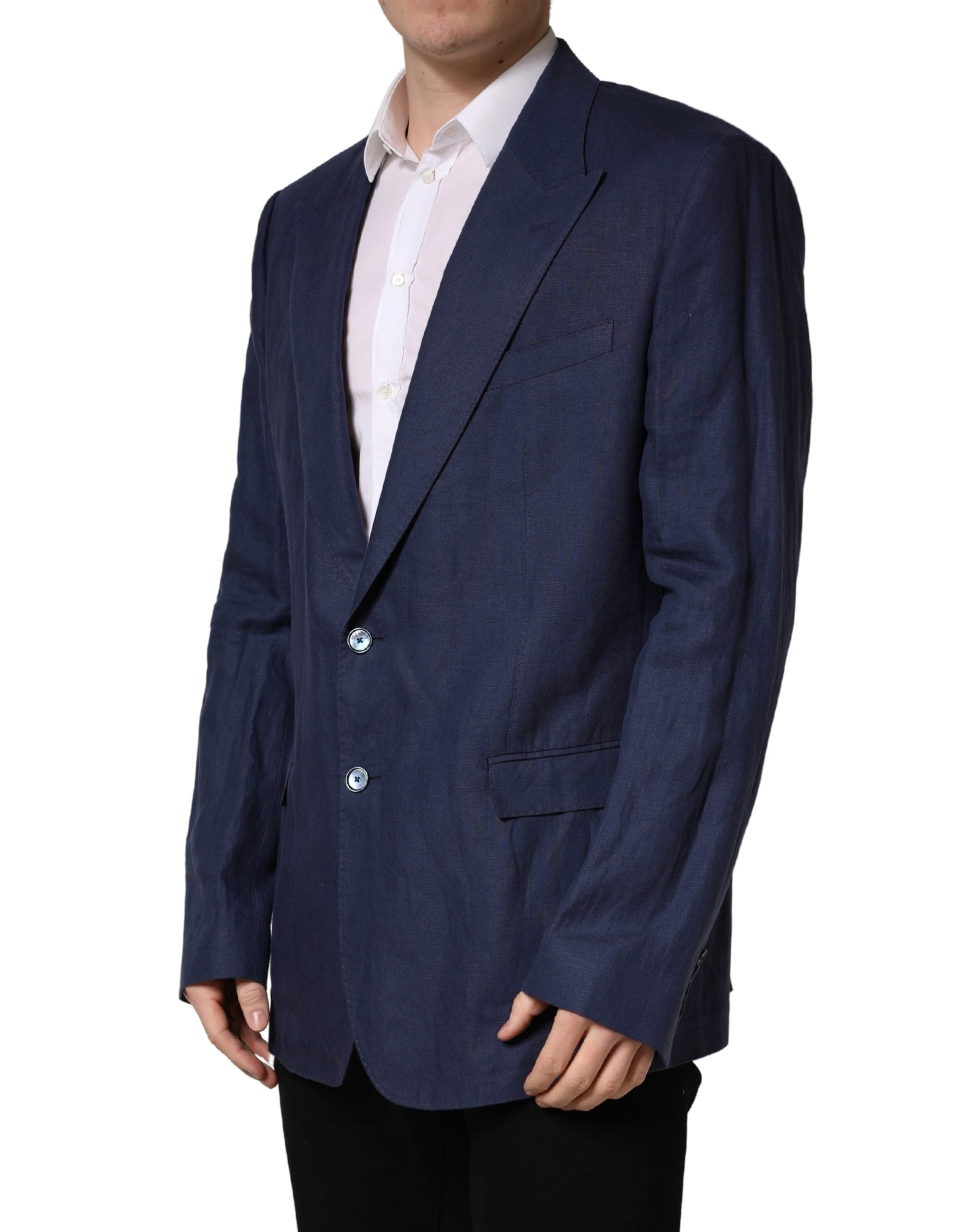 Dolce & Gabbana Blaues Sakko mit 2 Knöpfen