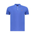 Norway 1963 Blaues Baumwoll-Poloshirt für Herren