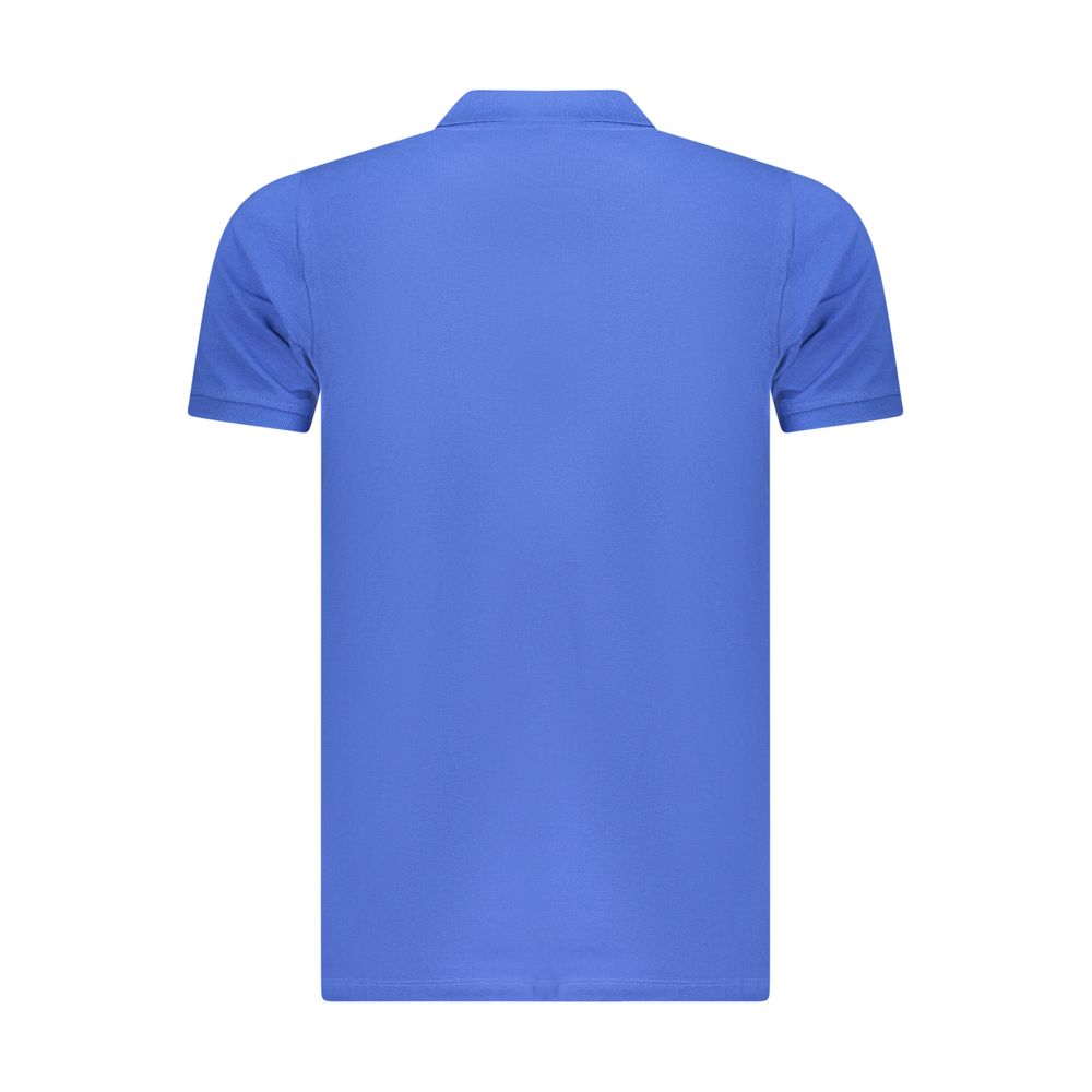 Norway 1963 Blaues Baumwoll-Poloshirt für Herren