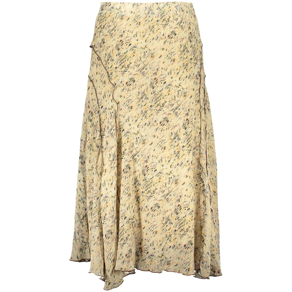 Desigual Beige Polyester Maxi Skirt
