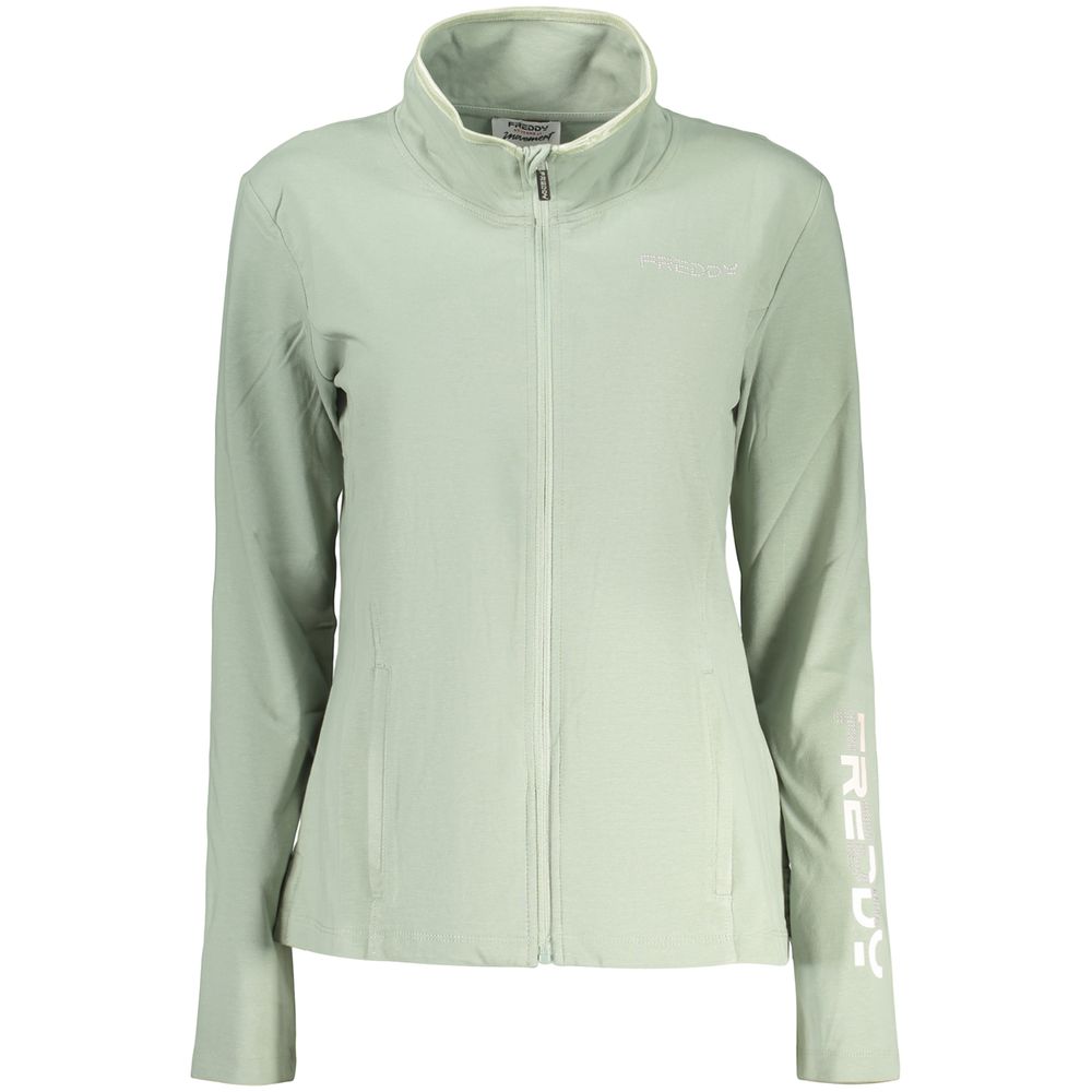 Freddy Grüner Baumwoll-Sweatshirt