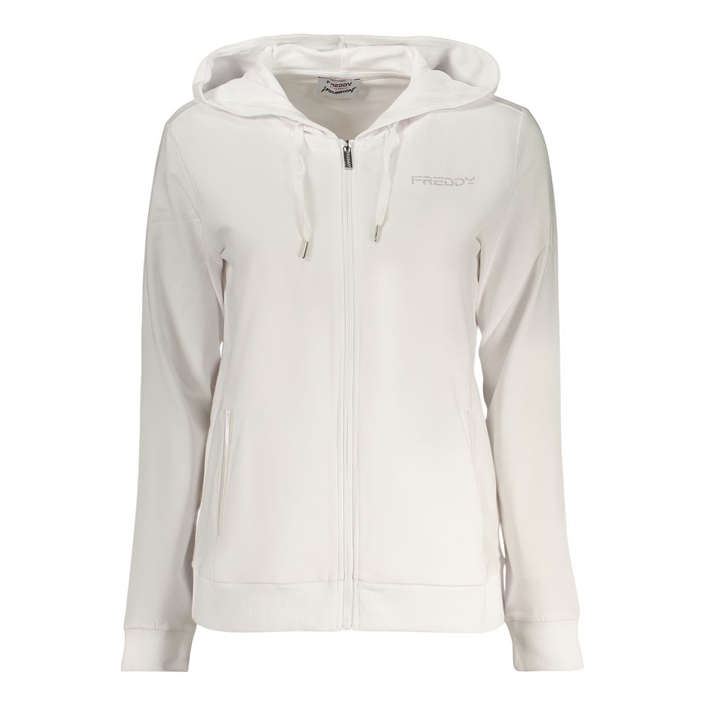Freddy Weißes Baumwoll-Sweatshirt