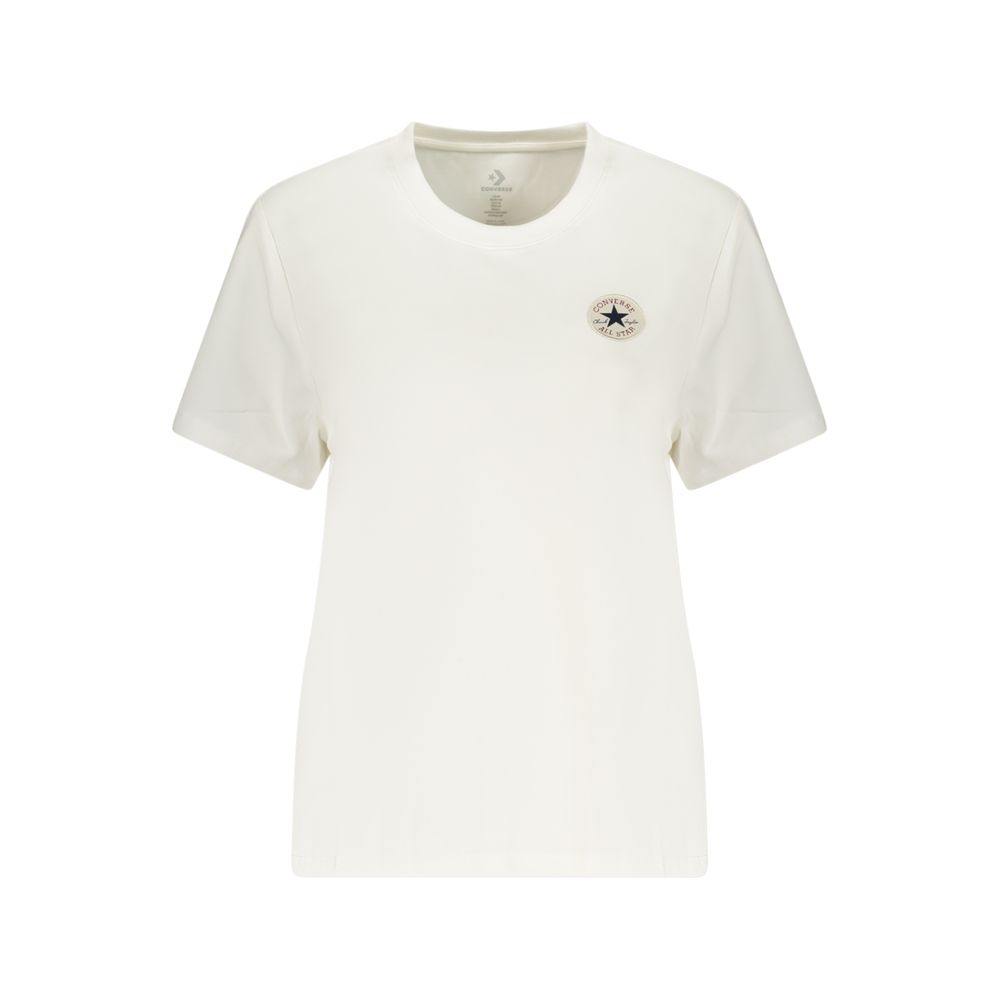 Converse White Cotton T-Shirt for Women