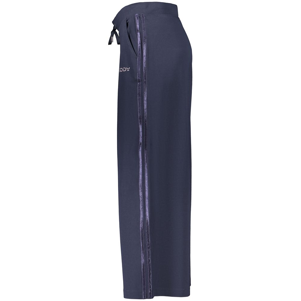 Freddy Blue Cotton Trousers for Women