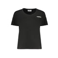 Freddy Schwarzes Baumwoll-T-Shirt für Damen