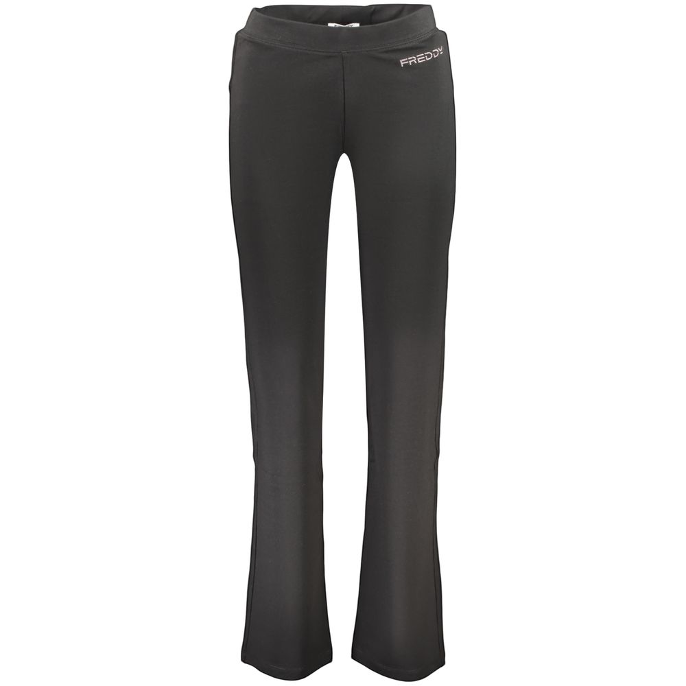 Freddy Black Cotton Trousers for Women