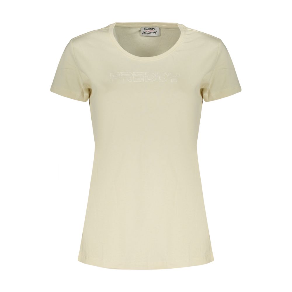 Freddy Beige Baumwoll-T-Shirt für Damen