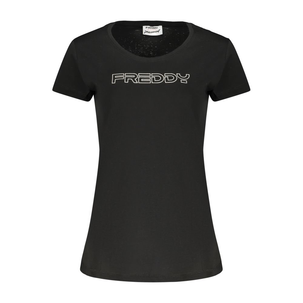 Freddy Women's Black Cotton T-Shirt