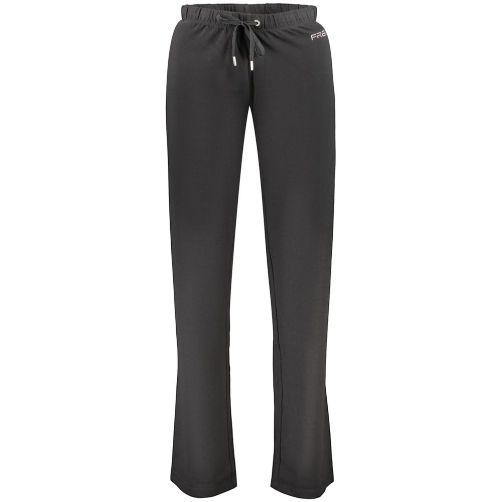Freddy Black Cotton Trousers for Women