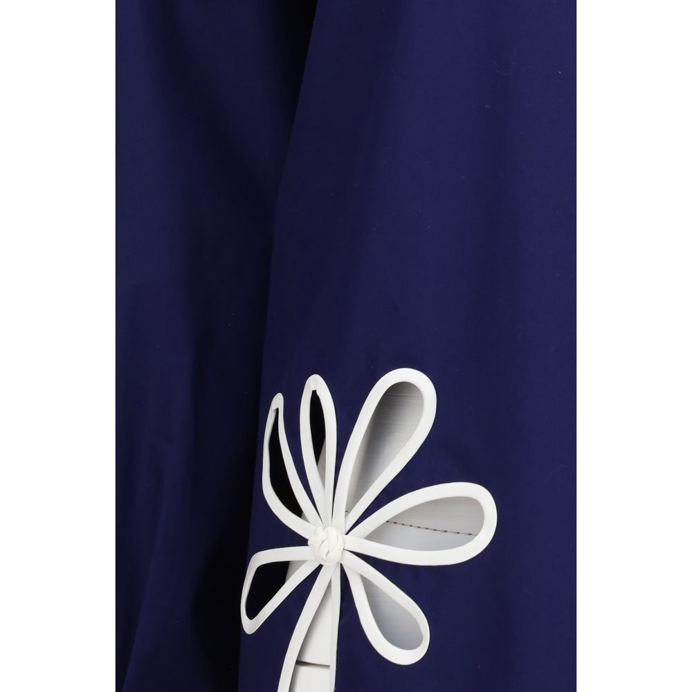 Fendi Blue Patterned Cotton Shirt