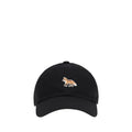 Maison Kitsuné Schwarze Baumwollkappe (Baseball Cap)