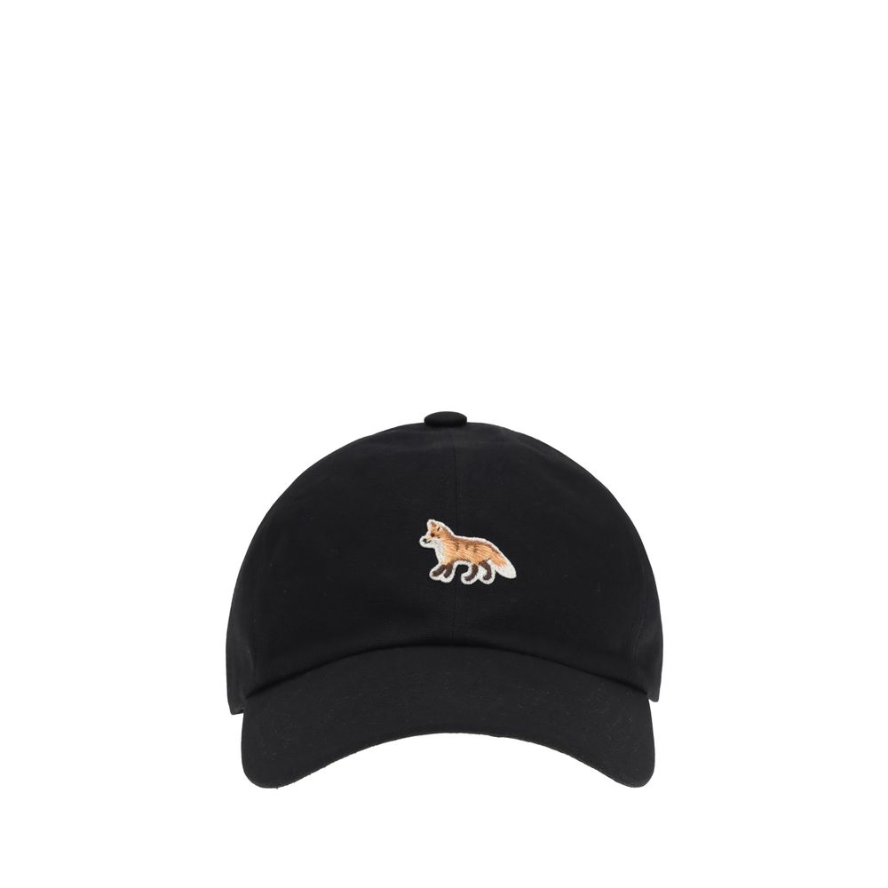 Maison Kitsuné Schwarze Baumwollkappe (Baseball Cap)