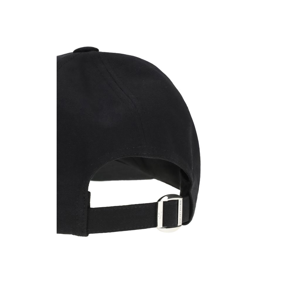 Maison Kitsuné Schwarze Baumwollkappe (Baseball Cap)