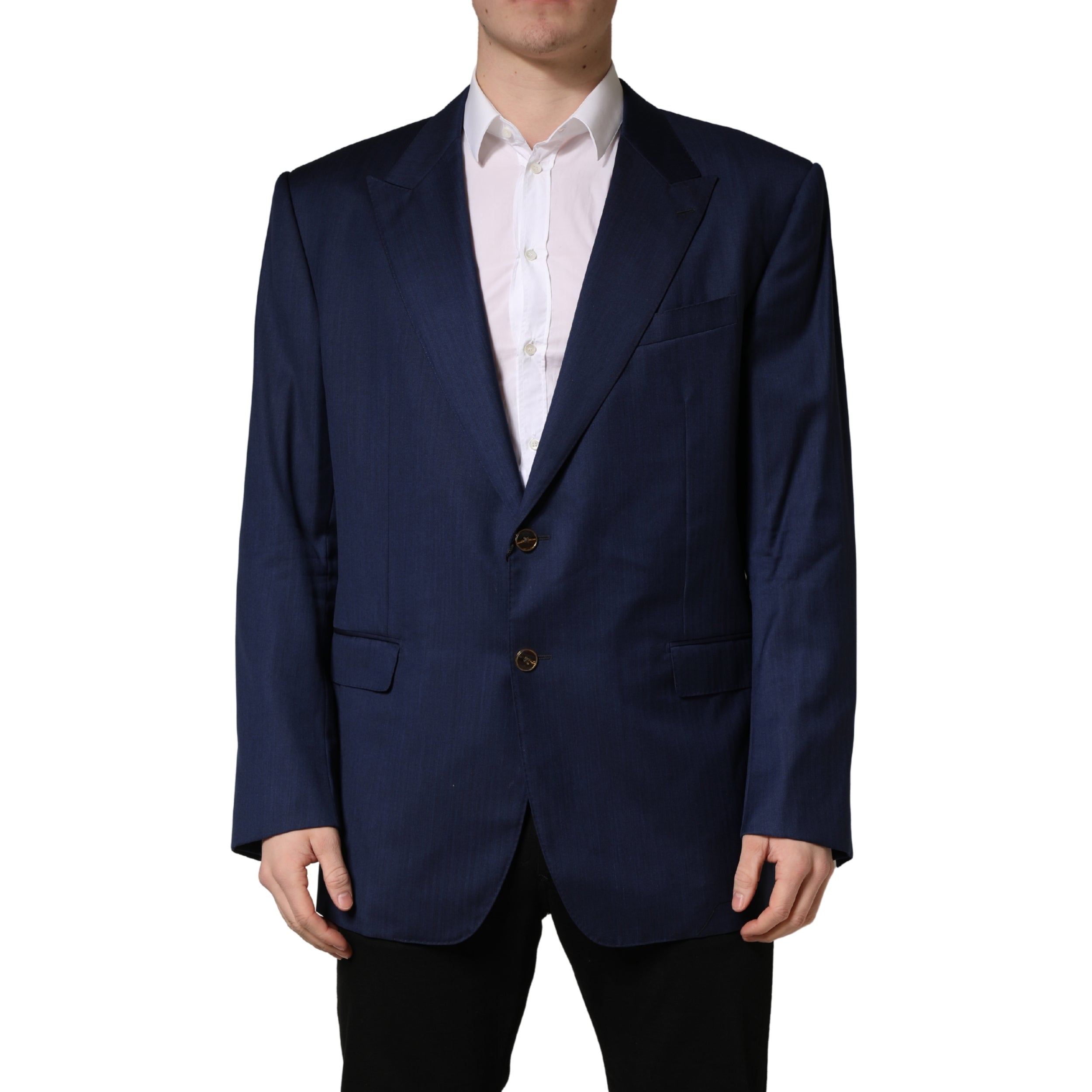 Dolce & Gabbana Blaues Sakko mit 2 Knöpfen