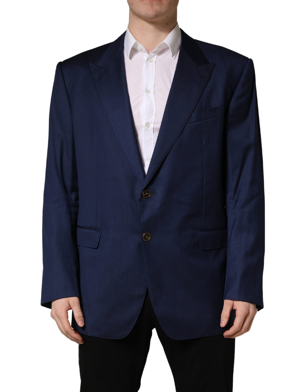 Dolce & Gabbana Blaues Sakko mit 2 Knöpfen