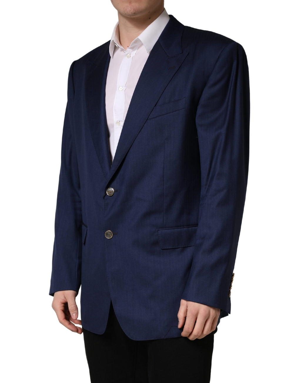 Dolce & Gabbana Blaues Sakko mit 2 Knöpfen