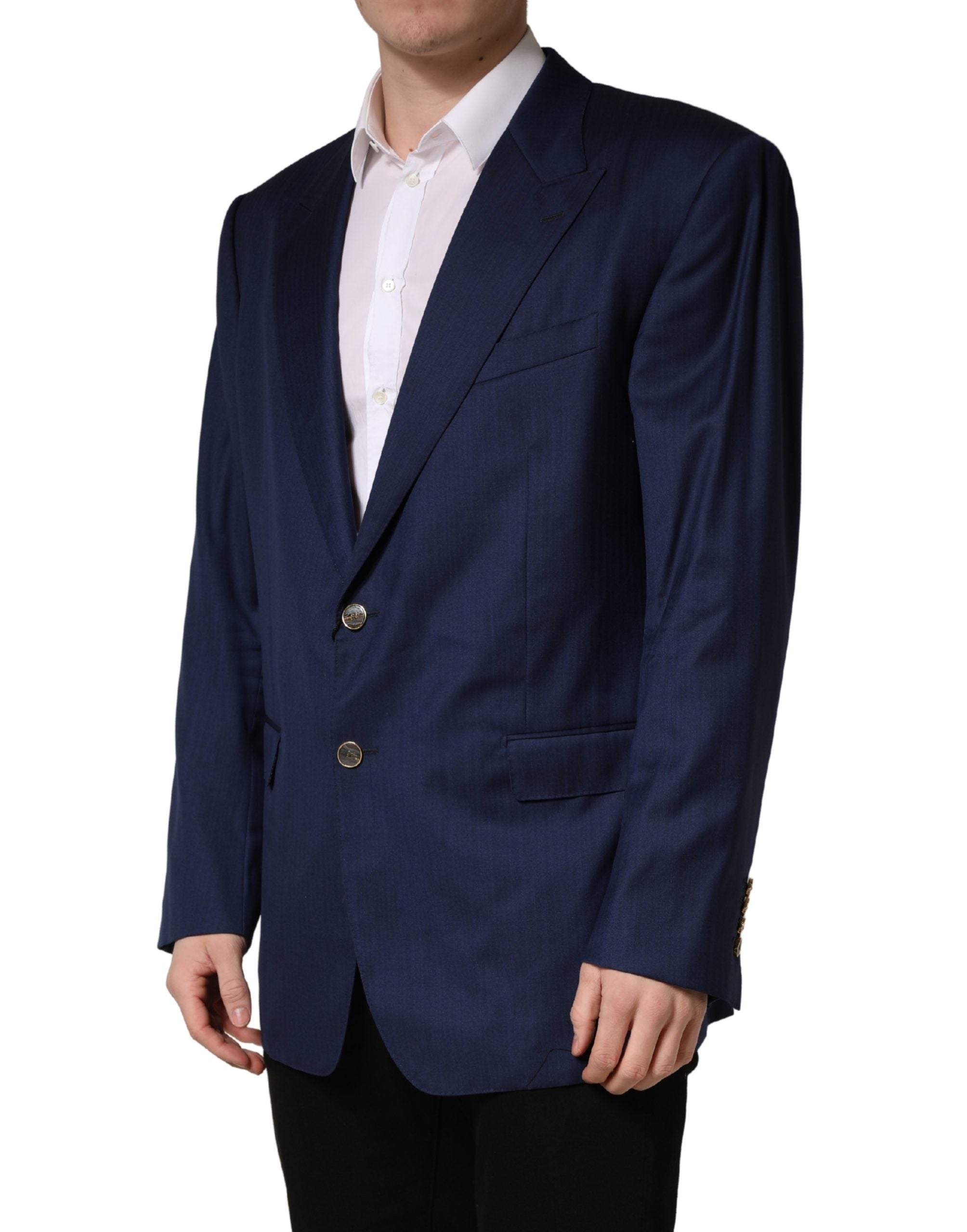 Dolce & Gabbana Blaues Sakko mit 2 Knöpfen