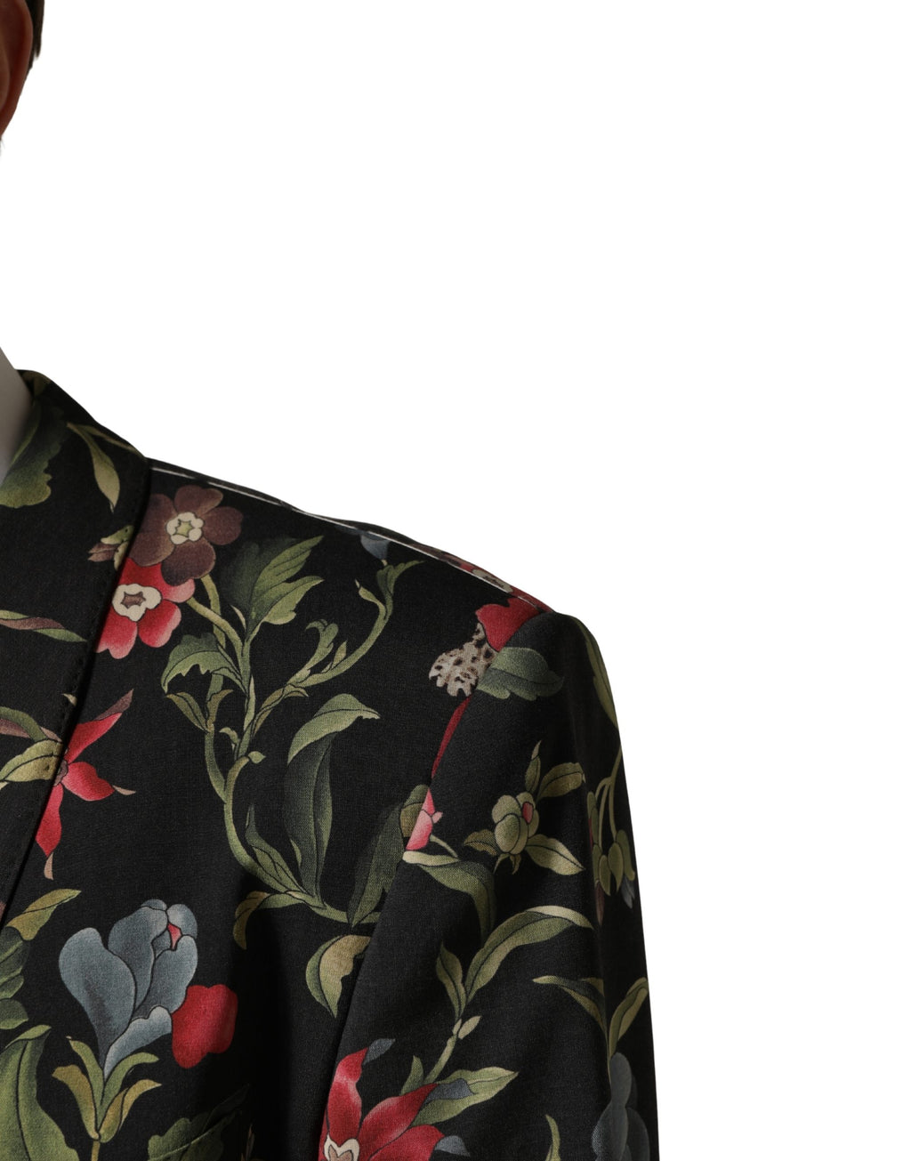 Dolce & Gabbana Mehrfarbige Blumen-Leoparden-Sakko mit 1 Knopf für Herren