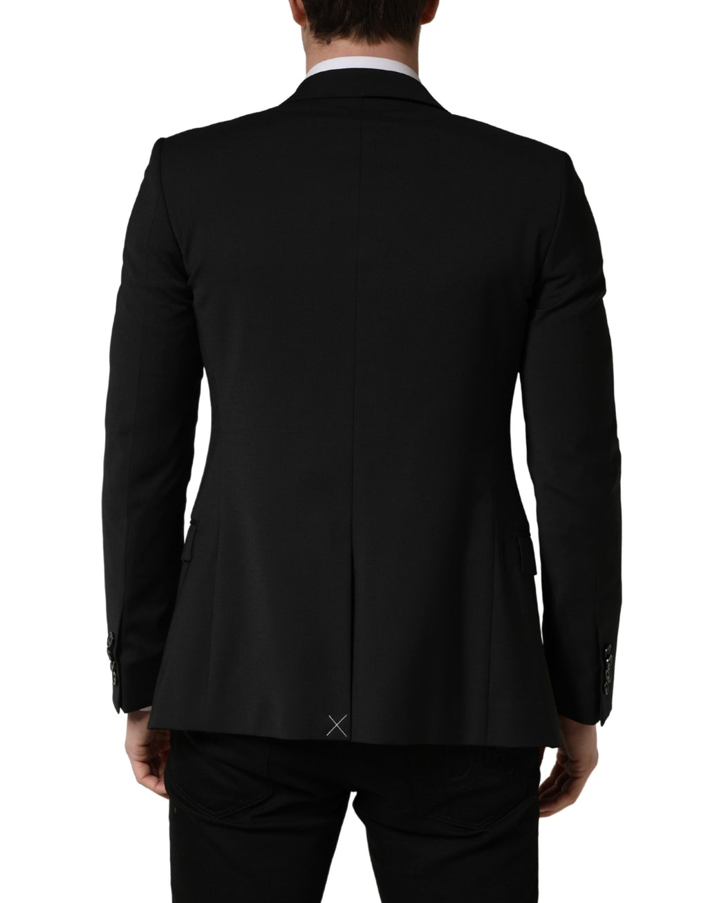 Dolce & Gabbana Schwarze Polyester-Sakko für Herren mit 2 Knöpfen