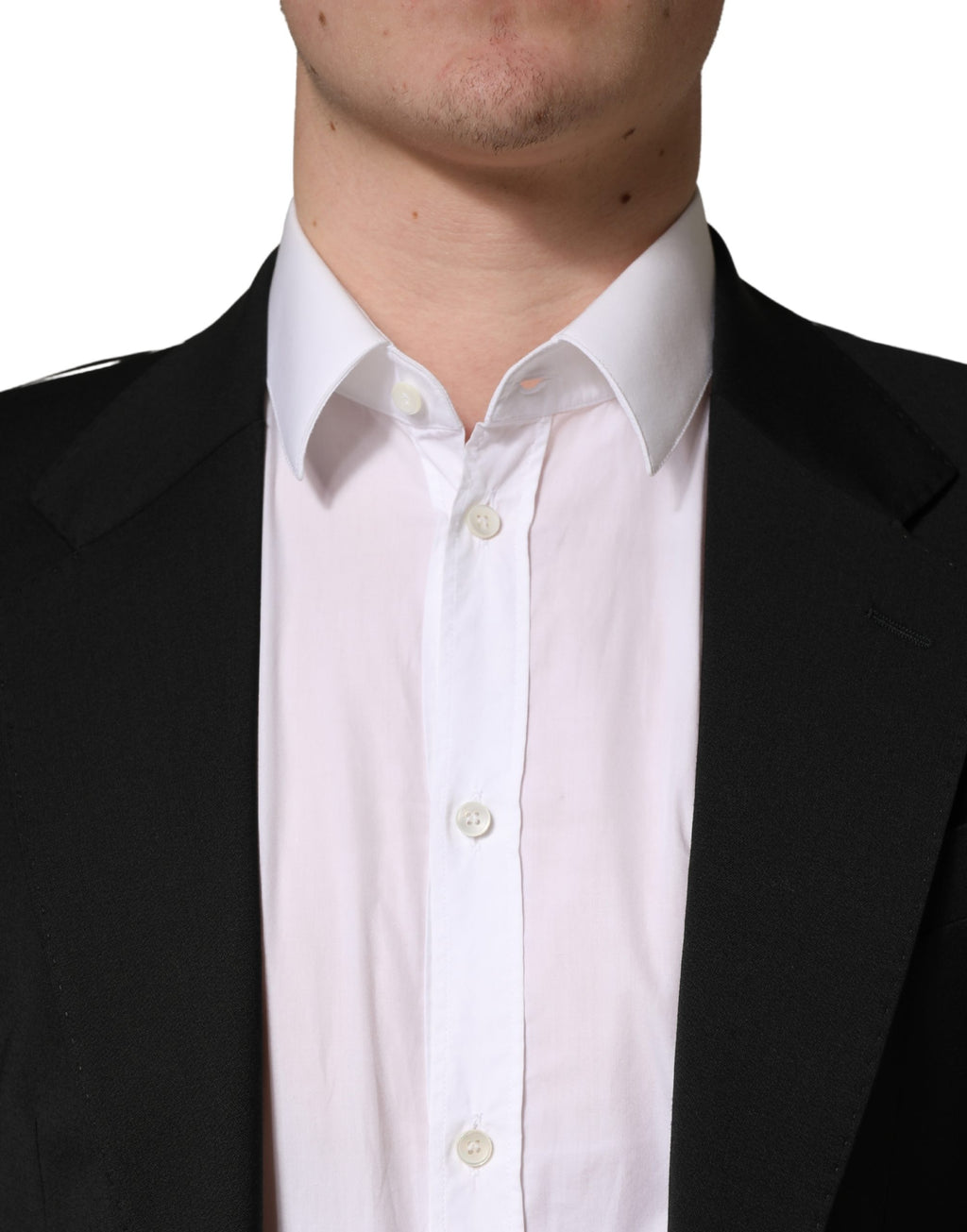 Dolce & Gabbana Schwarze Polyester-Sakko für Herren mit 2 Knöpfen