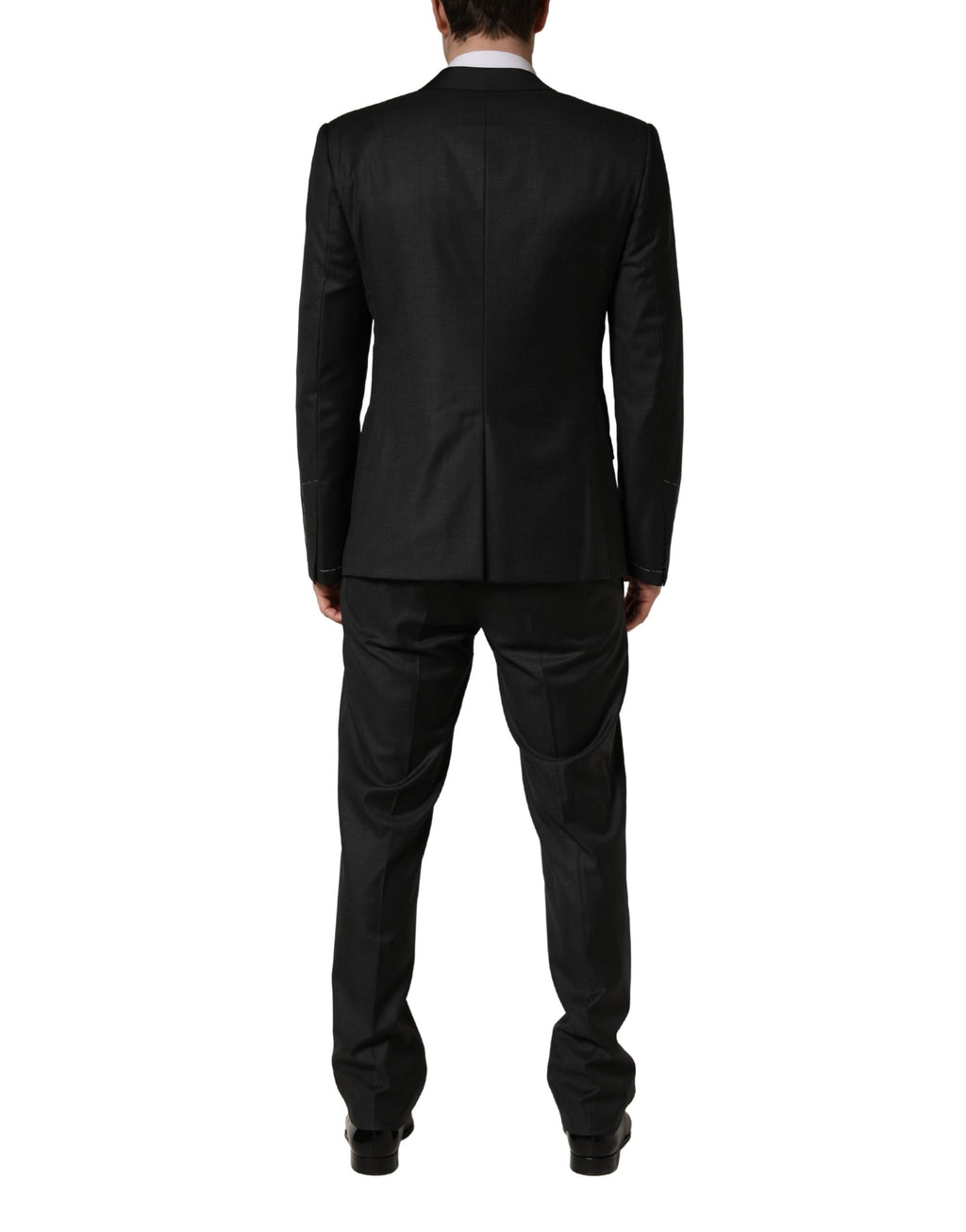 Dolce & Gabbana Men's Black Slim-Fit 3-Piece Wool Suit