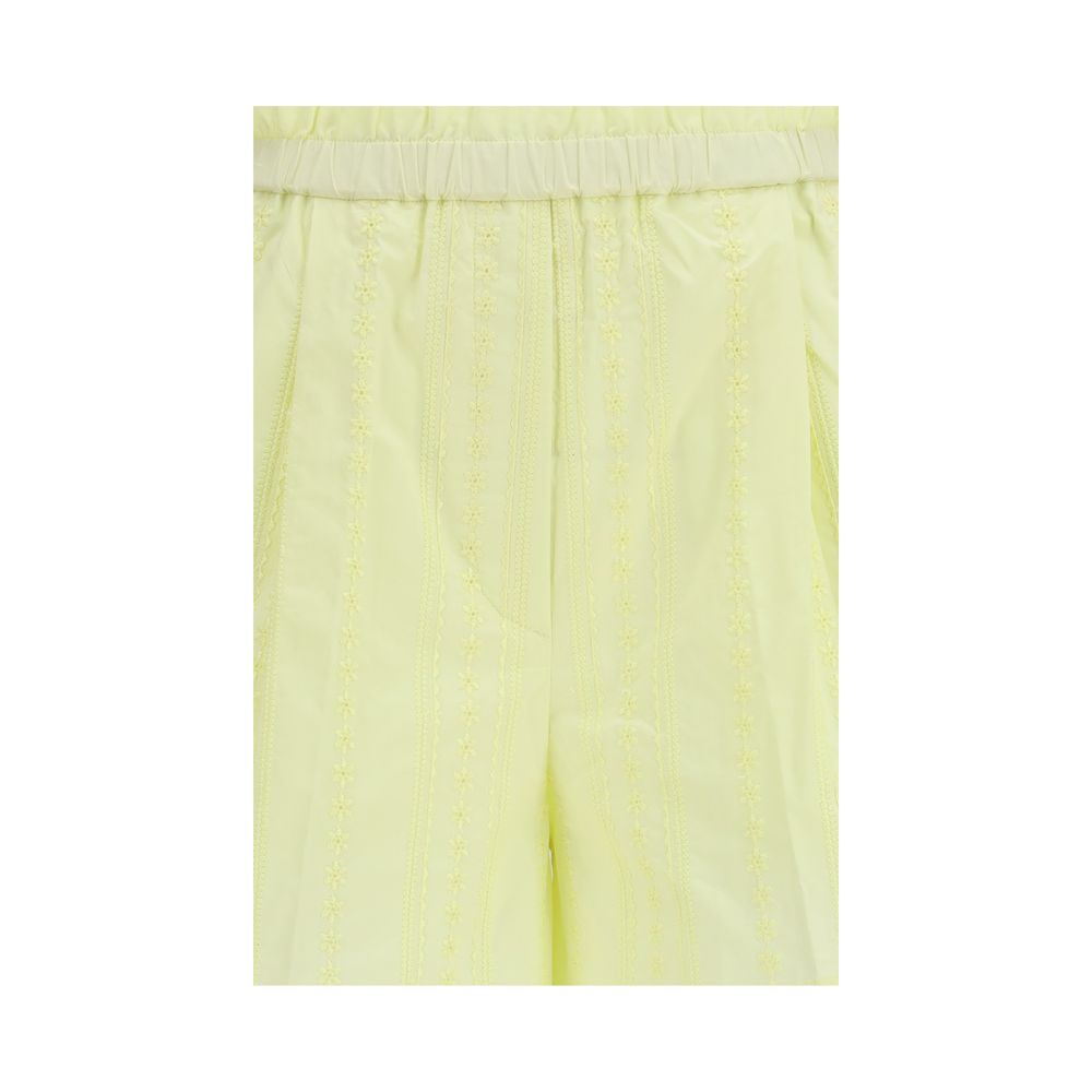 Forte_Forte Zweifarbige Baumwoll-Bermudashorts