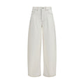 Jacquemus Weiße High-Waist-Jeans aus Baumwolle