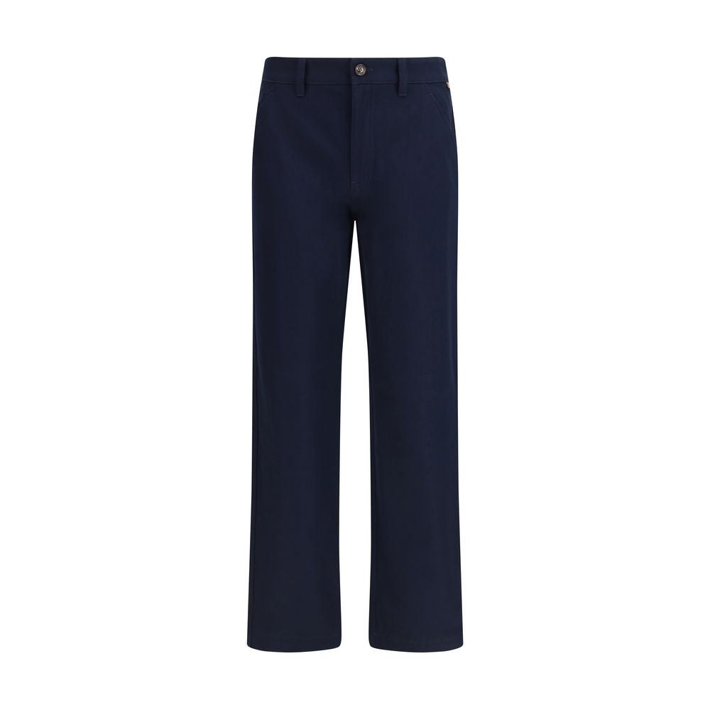 Burberry Blaue Baumwoll-Chino-Hose