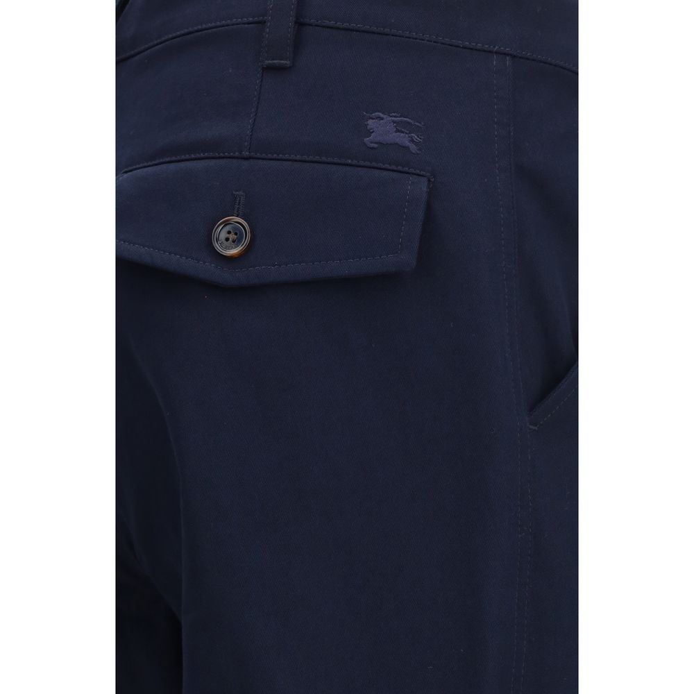 Burberry Blaue Baumwoll-Chino-Hose
