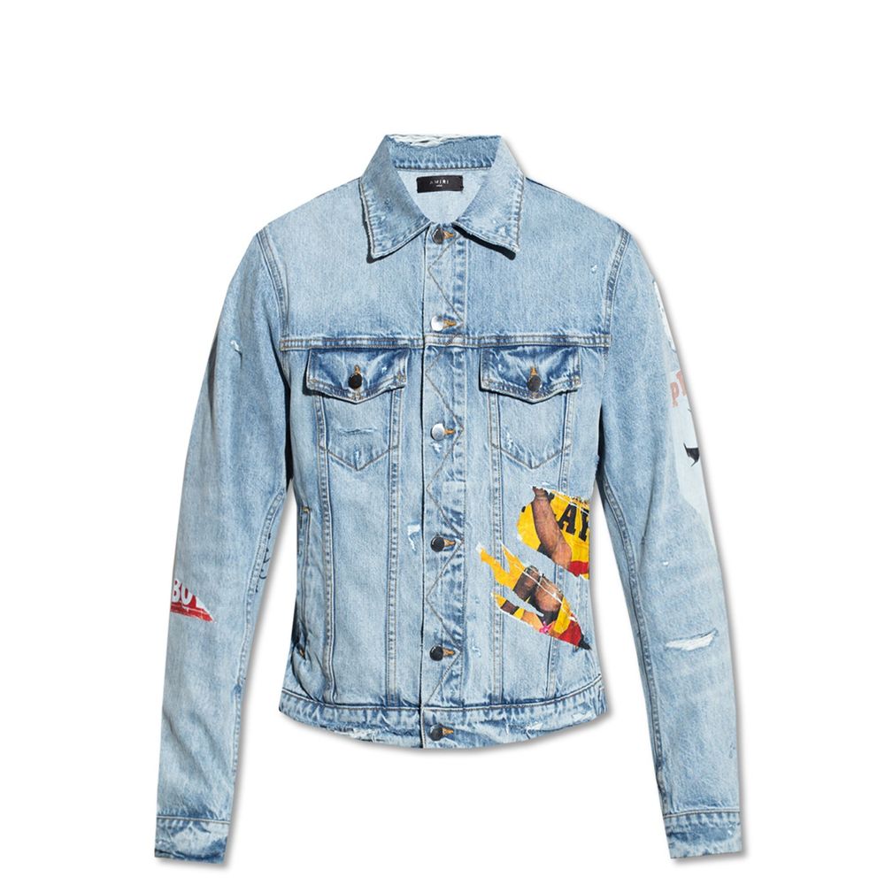 Amiri Blaue Baumwoll-Denimjacke