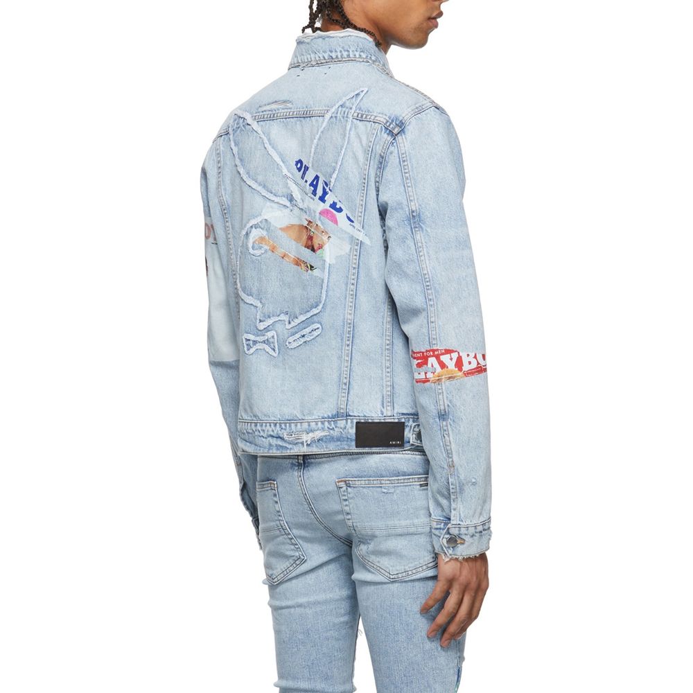 Amiri Blaue Baumwoll-Denimjacke