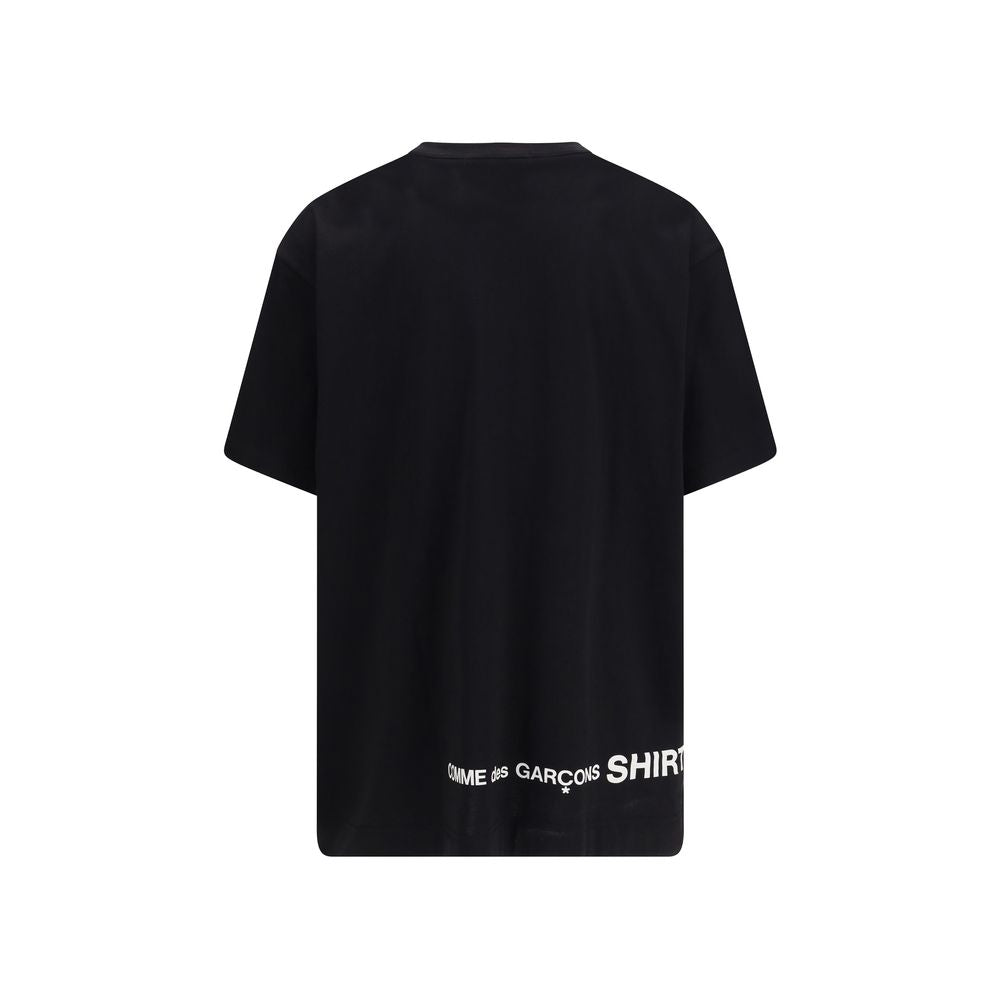 Comme Des Garçons Schwarzes Baumwoll-T-Shirt