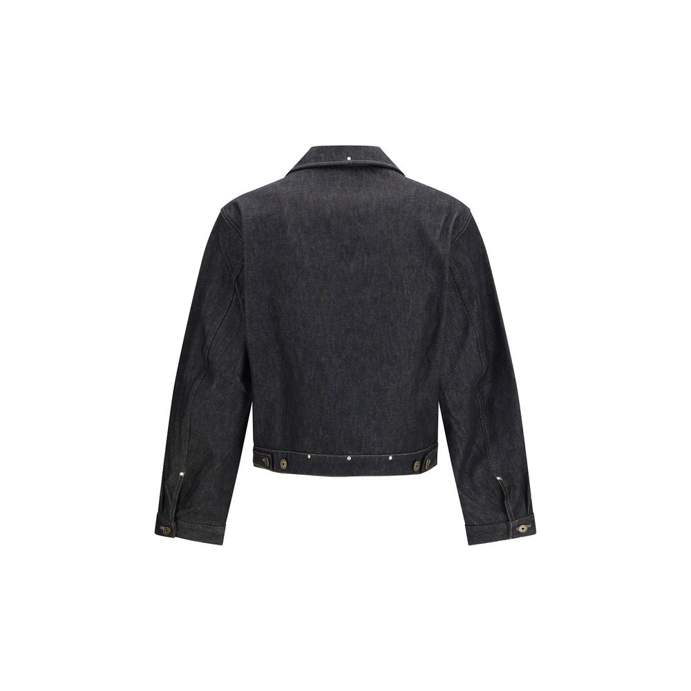 Lemaire Schwarze Baumwoll-Denimjacke