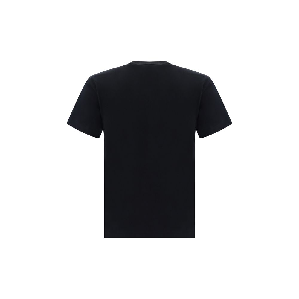 Comme Des Garçons Play Schwarzes Baumwoll-T-Shirt