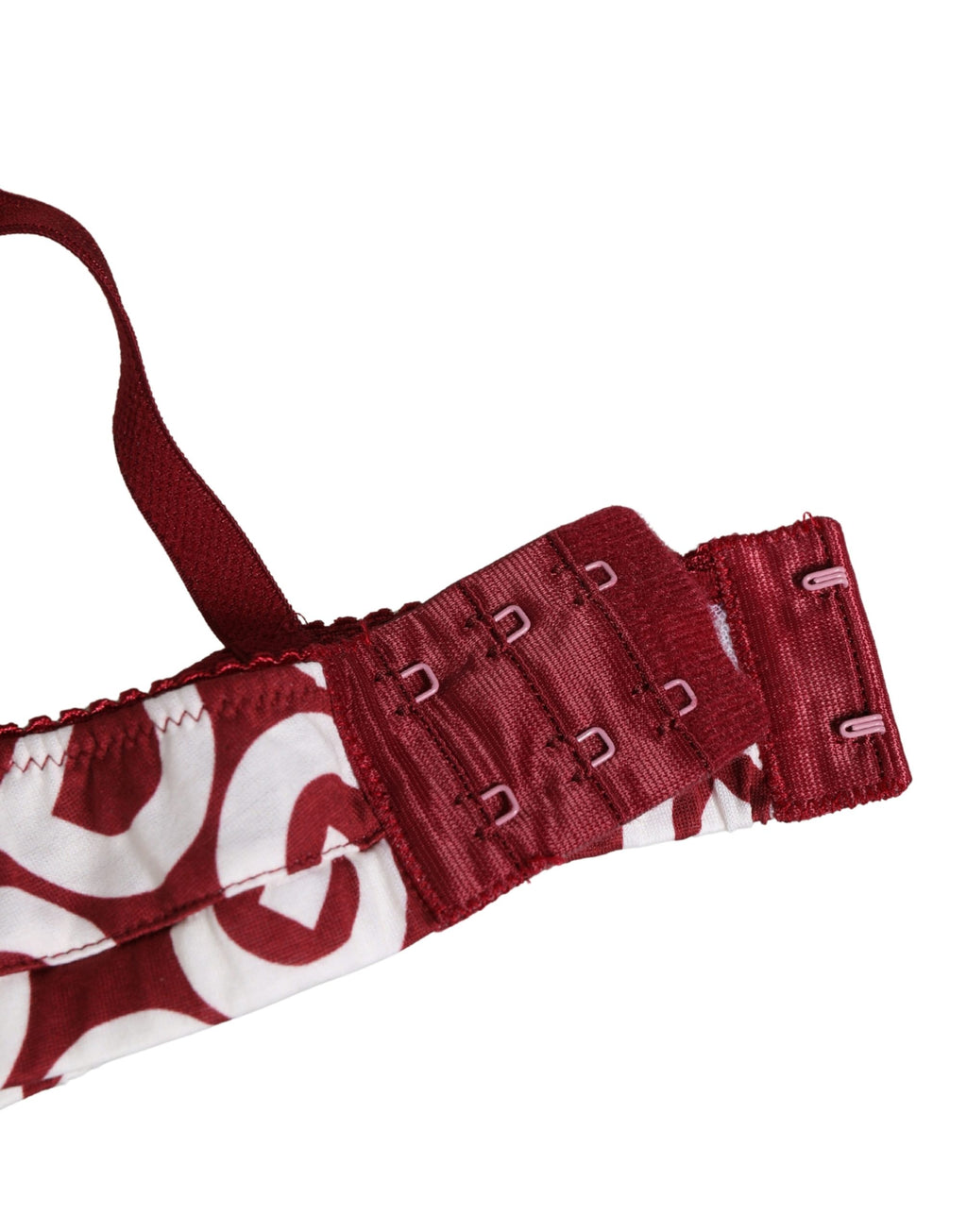 Dolce & Gabbana Roter BH mit Logo-Monogramm aus Baumwolle, Soft Cup
