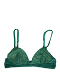 Dolce & Gabbana Grüner Stretch-Nylon-Bügelloser BH