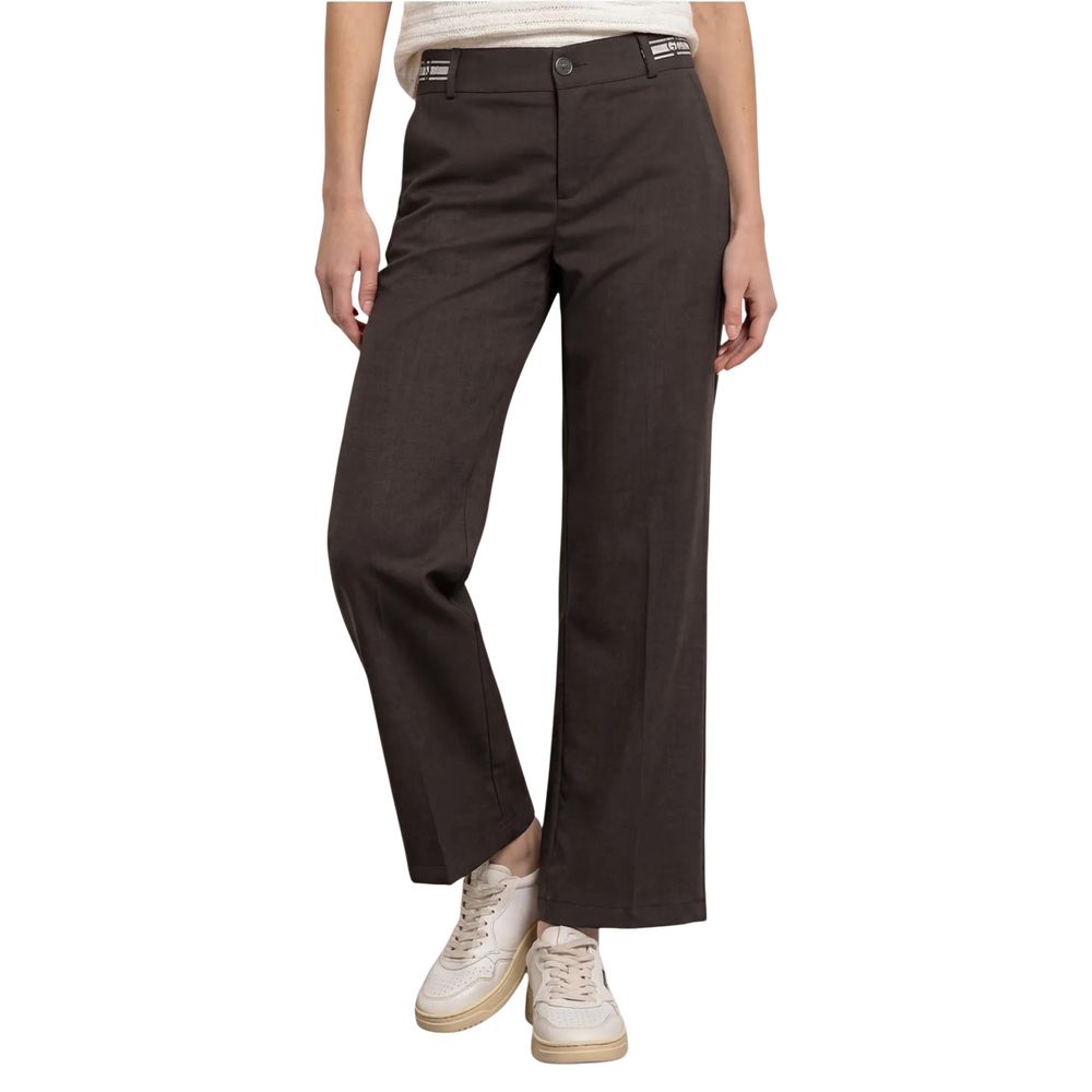 Street One Braune Viskose-Freizeithose