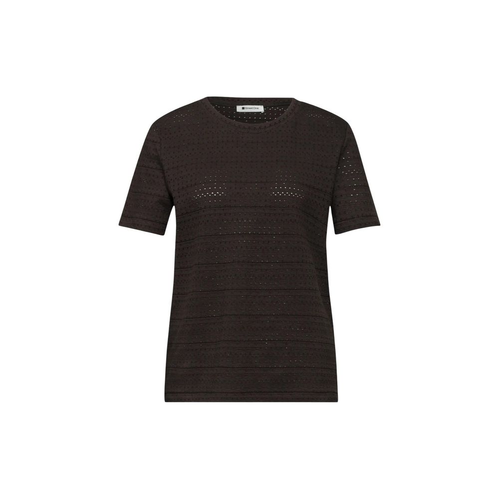 Street One Braunes Baumwoll-T-Shirt