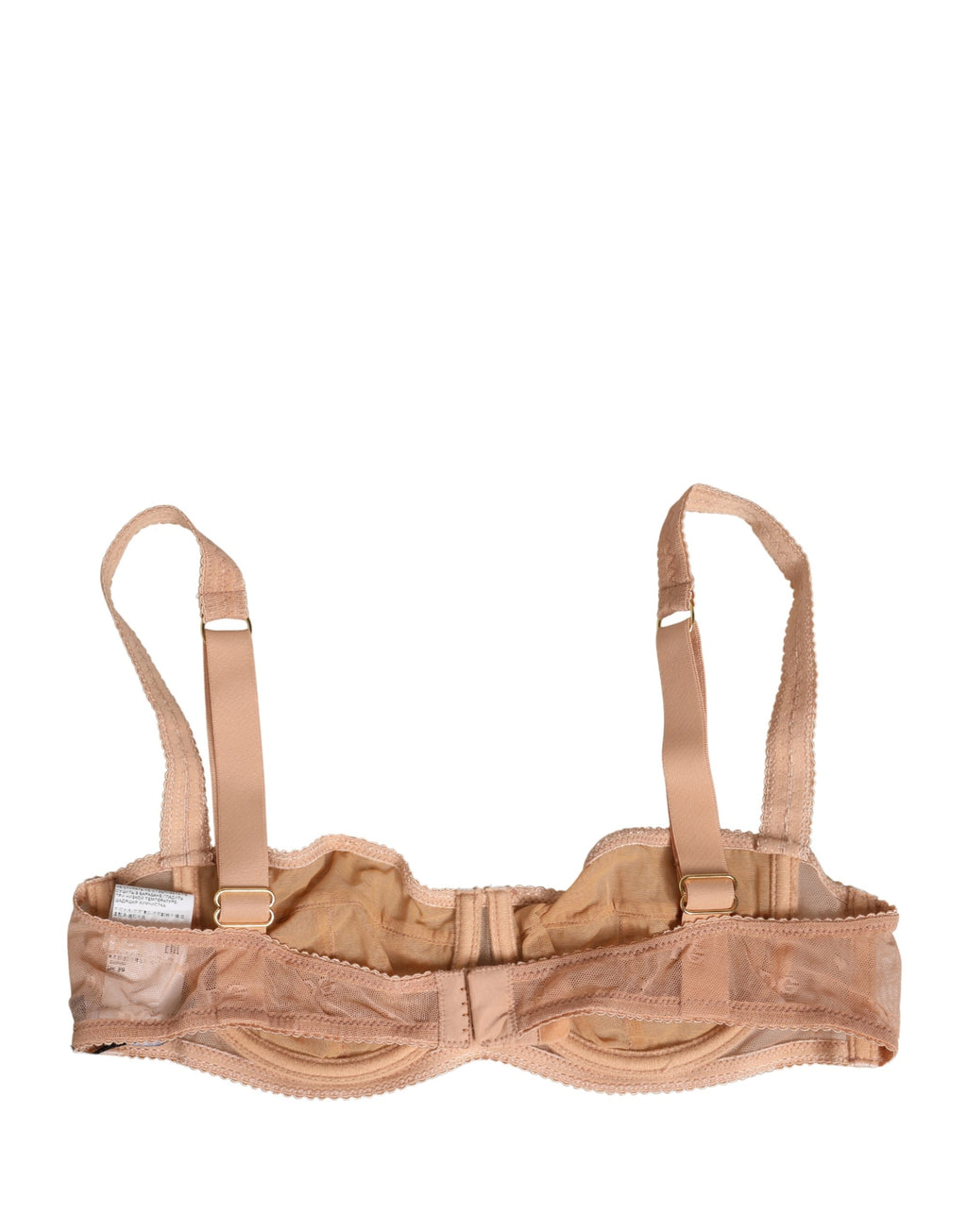 Dolce & Gabbana Beige Spitzen-Balkonett-BH mit Bügel