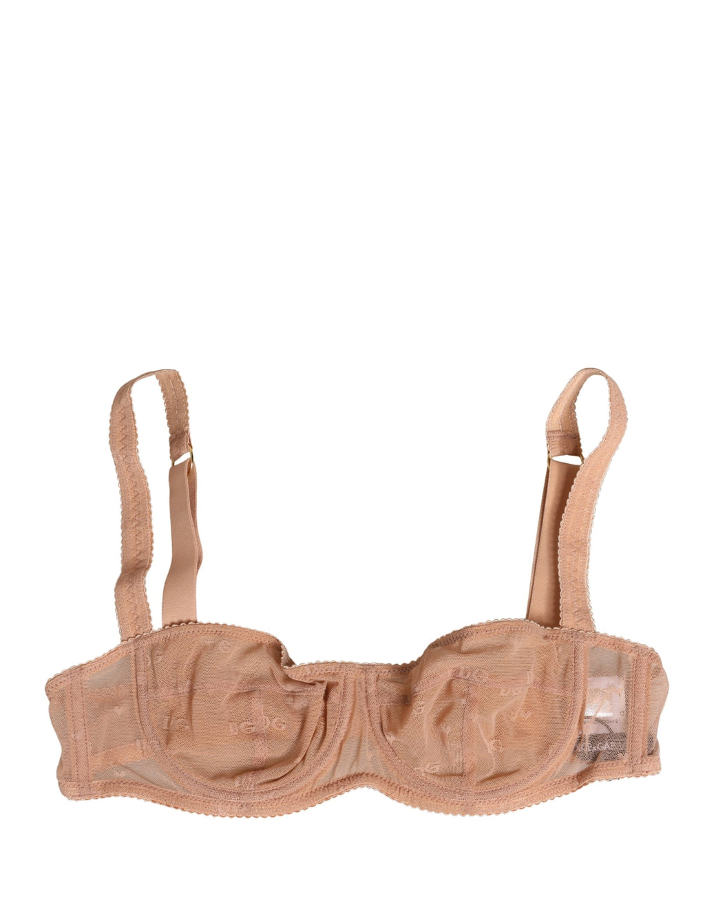 Dolce & Gabbana Beige Spitzen-Balkonett-BH mit Bügel