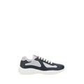 Prada Blaue Kalbsleder Bos Taurus Athletic Sneaker
