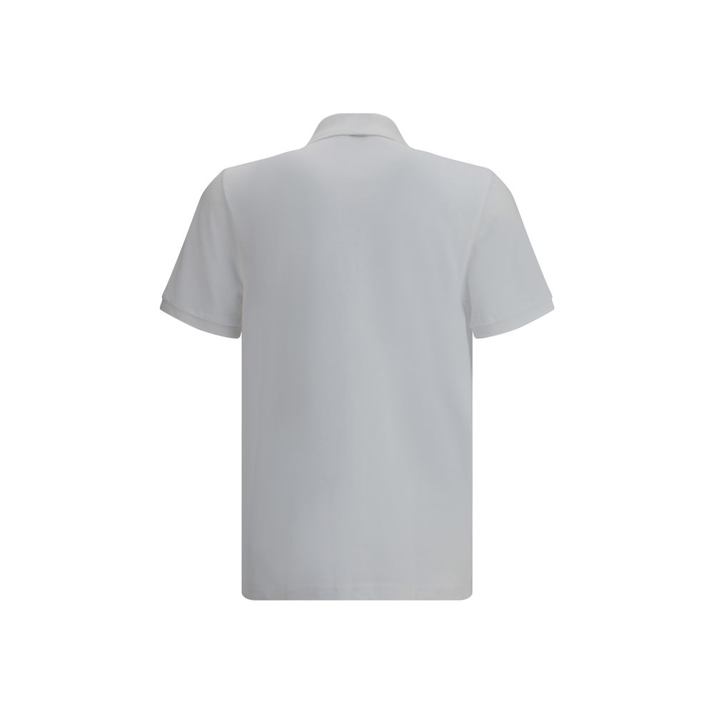 Moose Knuckles Weißes Baumwoll-Poloshirt