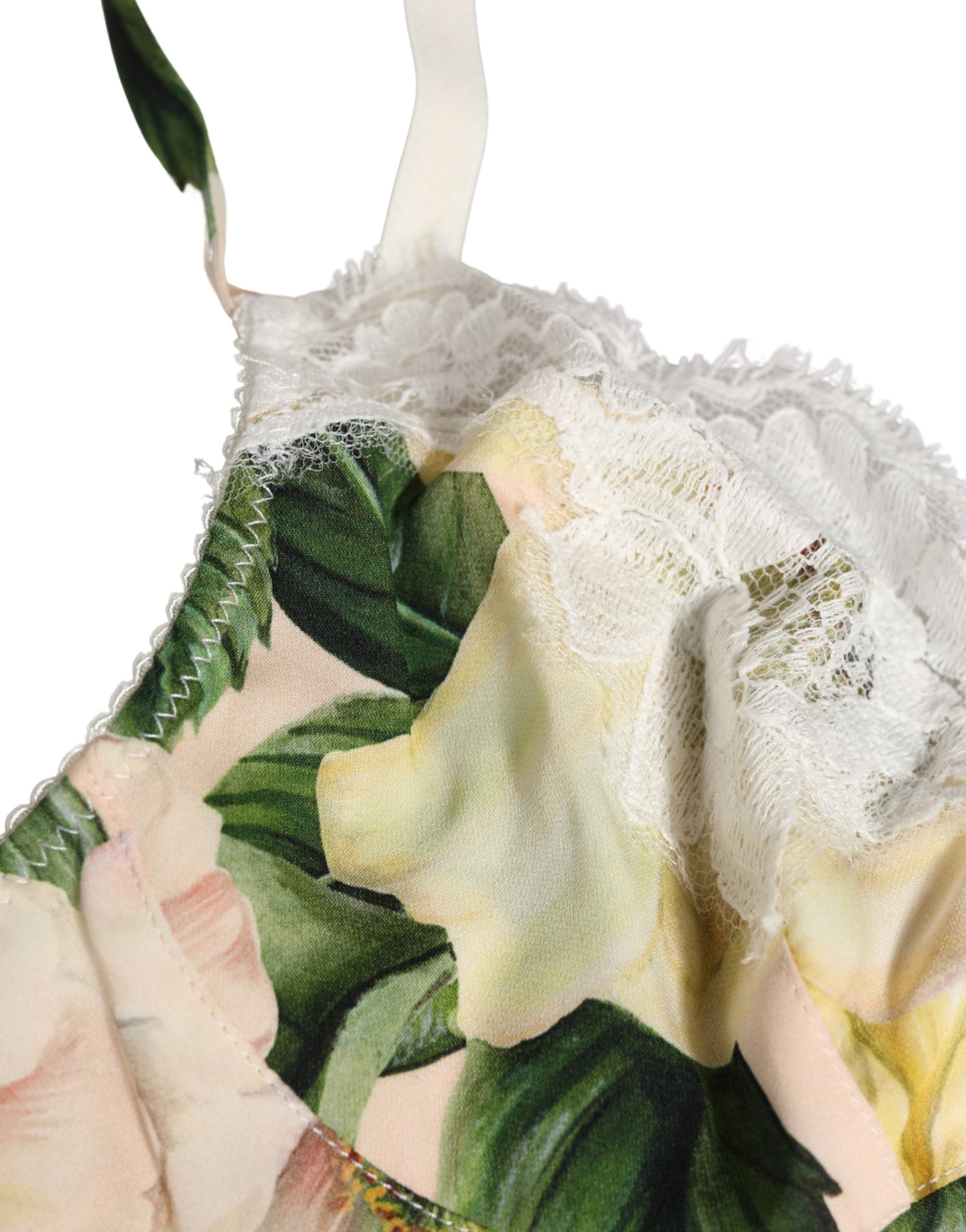 Dolce & Gabbana Multicolor Floral Print Soft Cup Bra Unterwäsche