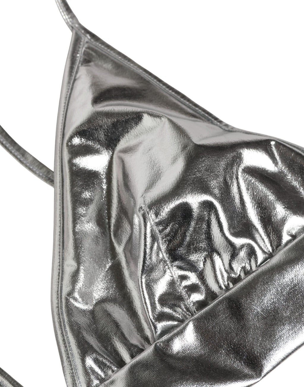 Dolce & Gabbana Ärmelloses Bustier-Crop-Top in Metallic-Silber