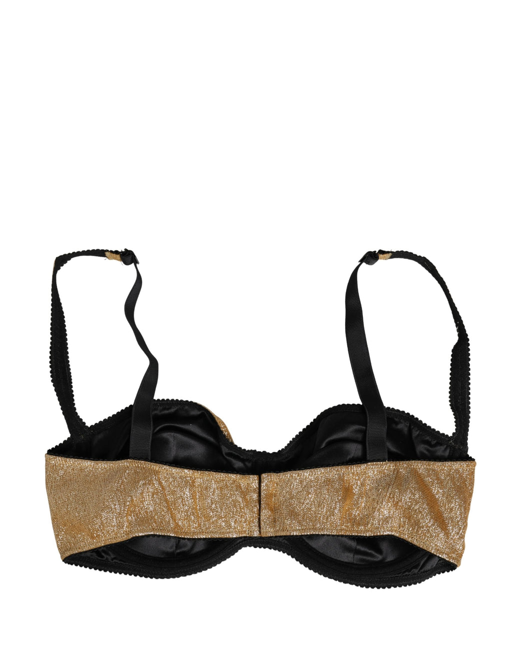 Dolce & Gabbana Gold Semi-Pad Underwire Balconette Bra Underwear