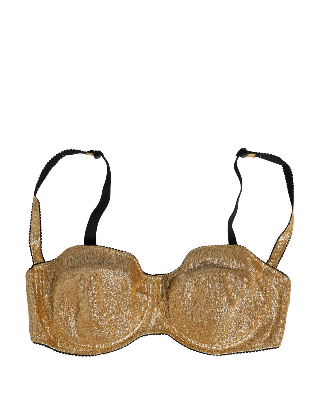 Dolce & Gabbana Gold Semi-Pad Underwire Balconette Bra Underwear